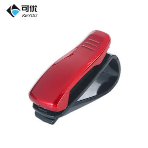 Clip pour lunettes de soleil Keyou 66x36mm, organisateur de lunettes en plastique pour voiture, rangement intérieur - Product Image 1