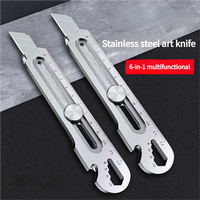 Couteau utilitaire robuste en acier inoxydable multi-outils 1 en 1 pour l'emballage de tapis de bricolage avec coupeur industriel OEM