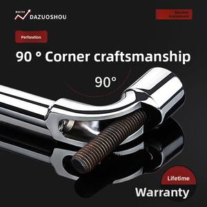 Clé à douille hexagonale multifonctionnelle en forme de L, chromée, double extrémité, en forme de 7, pour fraisage de tuyaux perforés - Product Image 3