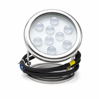 Projecteur de piscine plat DMX512 étanche IP68 en acier inoxydable 304, changement de couleur 2700-7000K, garantie 5 ans pour fontaine