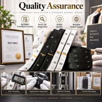 Étiquettes tissées imprimées en satin pour étiquettes de cou de vêtements marque de conception personnalisée pour la couture d'accessoires de vêtement