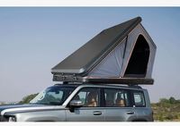 Ecocampor Luxury Aluminum Truck Topper Camper Overland Pop up Hard Sided Shell Popup Tent dengan Penyimpanan untuk 2 Orang