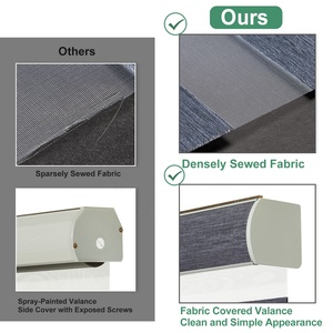 Tende <span class=keywords><strong>a</strong></span> <span class=keywords><strong>rullo</strong></span> Zebra personalizzate senza fili, tende zebrate con doppio paralume grigio zebrato per finestre - Product Image 2