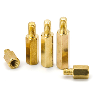 Entretoise hexagonale filetée en laiton de haute qualité à tête unique M3-M8, métrique, mâle/femelle, pour carte mère - Product Image 1