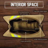 Sac à outils utilitaire durable de sécurité de pompier résistant et étanche personnalisé de haute qualité avec bandes réfléchissantes