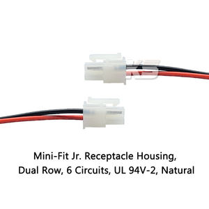 Cable de extensión de alimentación Molex macho de 4 pines Mini-fit Jr de 4.2mm con carcasa receptáculo, arnés de cableado y conversión EPS - Product Image 2