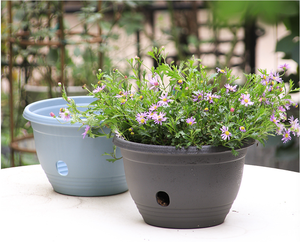 10inch Hanging <b>Planters</b> Flower Pots Outdoor Planting or Storage for All House Plants,Flowers,Herbs, African Violets - Product Image 4