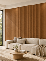 Panneau acoustique décoratif moderne en MDF insonorisant pour studio, bureau, hôtel, salon, école, intérieurs commerciaux