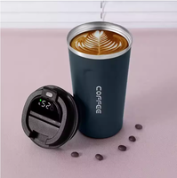 Gobelet isotherme à double paroi personnalisé avec logo, gobelets à café réutilisables, tasse à café en acier inoxydable avec couvercle
