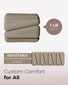 Pesas de Muñeca Ajustables de Hierro y Silicona de Alta Calidad, Pesas para Gimnasio, Deporte, Yoga, Ejercicio, Pesas para Tobillos y Muñecas, Unisex - Product Image 2