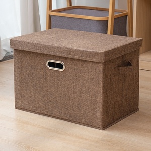 Boîte de rangement pliable extra large avec couvercle <span class=keywords><strong>coulissant</strong></span>, sans installation requise, pour vêtements, armoire, <span class=keywords><strong>tiroir</strong></span>, organisateur de rangement, boîte de rangement en tissu pour jouets - Product Image 6