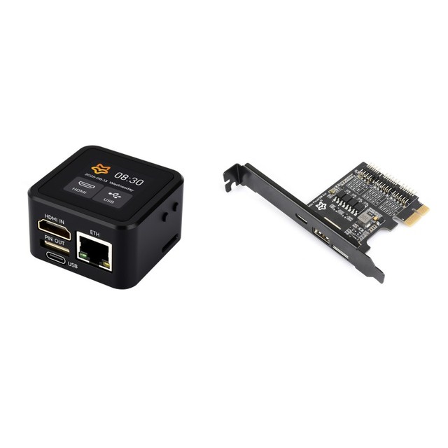 SKU-33910 Luckfox PicoKVM IP Remote Management Tool with HDMI Capture and HID Emulation for Development Boards PCs and Serv