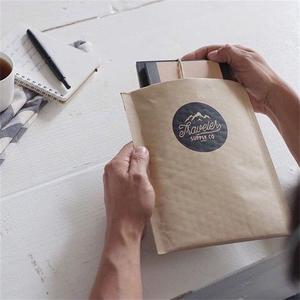 Formato personalizzato Stampato A2 A3 A4 Bolla di Aria Mailing Imballaggio Marrone Kraft Busta di Carta Con Bubles Per Monili - Product Image 6