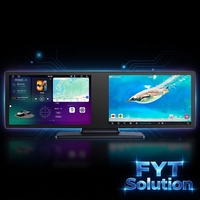 Autoradio universel 11,6 pouces Android 2K avec écran partagé, processeur DSP 8 cœurs, amplificateur, aide au recul, GPS, 64 Go, lecteur CD