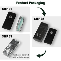 Benutzerdefiniertes Logo Taschen-Multitool Messer EDC Kleines Multifunktionswerkzeug Schere Taktisches Schweizer Camping-Multitool Zange