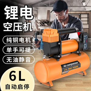Compresor de Aire 21V de Máxima Potencia con Batería de Litio, Inflador de Neumáticos de Cilindro Único para Motocicleta y Bicicleta Eléctrica - Product Image 3