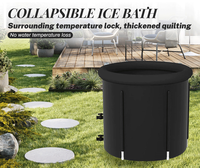 Baignoire à glace gonflable de haute qualité en PVC durable avec deux valves de sortie