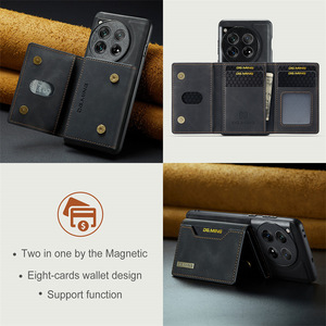 Funda de cuero magnética desmontable DG MING 2 en 1 para <span class=keywords><strong>OnePlus</strong></span> 13 11 12 10 Pro <span class=keywords><strong>Ace</strong></span> <span class=keywords><strong>10R</strong></span>, funda tipo billetera, tarjetero, funda para teléfono - Product Image 2