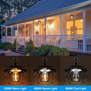 Lámpara Solar LED IP65 Impermeable para Cobertizo, Lámpara Colgante, Lámpara de Araña, Sensor de Movimiento Automático de Amanecer al Atardecer, Recargable, para Interiores, Exteriores y Jardín - Product Image 6