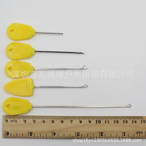 Accessorio per la pesca alla carpa in acciaio stile europeo: Ago per esche a pellet, attrezzo per l'infilatura di perline da pesca, modello A147 - Product Image 2