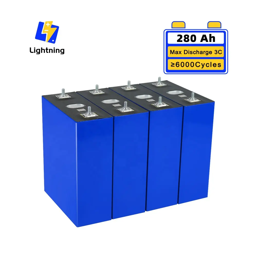 Gratis Verzending Super Capaciteit Volledig Gematched 280ah Lifepo4 Batterij Voor Diy 12V 24V 48 Solar Home Rv Boot Energieopslag