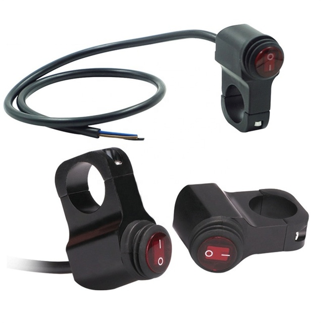 12V Motorcycle Aluminum Alloy Handlebar Switches Waterproof Headlight Fog Light Switch