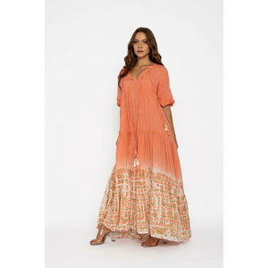 Handmade 2026 Cotton Block Printed Summer <b>Dress</b> for Women <b>Loose</b> Fit Casual Tunic Natural Comfortable 6XL Size Blouse Beach Wear - Product Image 1