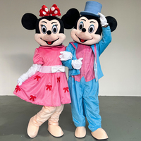 Poupées Mickey et Minnie personnalisées, colorées, à thème de Noël, design classique, en peluche, pour la décoration et la collection