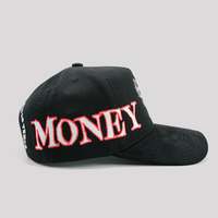 Casquette de baseball en daim réglable avec écusson métallique brodé 3D en strass, personnalisable, élégante, de créateur, à faible MOQ