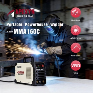 Apexyn 220v <span class=keywords><strong>Soldadora</strong></span> Portátil de Hierro Fundido para Uso Doméstico, Inversor IGBT de 160A, Mini <span class=keywords><strong>Soldadora</strong></span> de Arco Portátil - Product Image 4