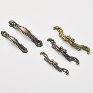 Poignées de tiroir en alliage de zinc de style chinois, forme barre, finition antique, quincaillerie de meubles durable - Product Image 2