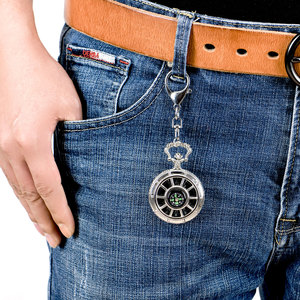 Clip-on Quartz Backpack <strong>Fob</strong> Belt <strong>Watch</strong> Unisex Outdoor Activities Vintage Rome Digital Fashion Compass Quartz Pocket <strong>Watch</strong> - Product Image 6
