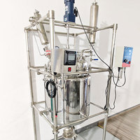 Réacteur à double enveloppe en acier inoxydable avec revêtement par pulvérisation PTFE, 50 L, avec couche interne et agitateur, personnalisé ODM