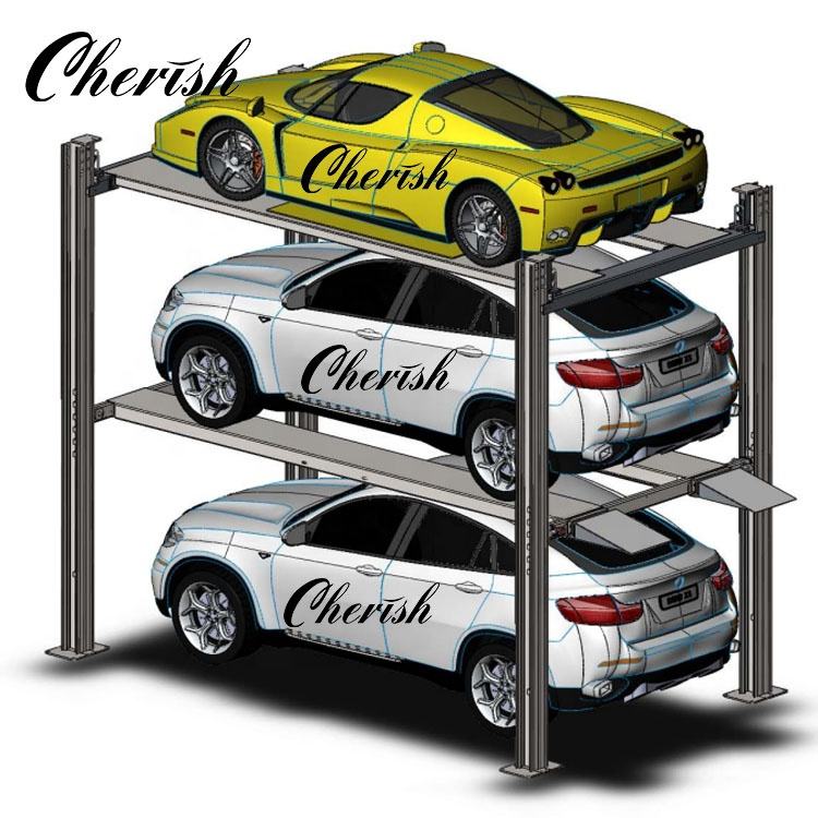3 Cars Parking Garage Ramp Four Post Car Parking Lifts| Alibaba.com