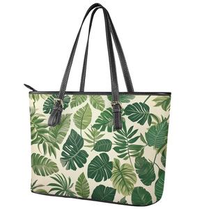 Sac à main de style hawaïen Puakenikeni design pour femmes sacs à main de luxe en cuir de grande capacité pour femmes - Product Image 2