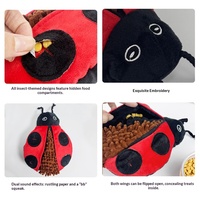 Nouveau tapis interactif de dressage pour chiens, en peluche, pour dissimuler la nourriture, motifs coccinelle et tortue, pour l'entraînement transfrontalier