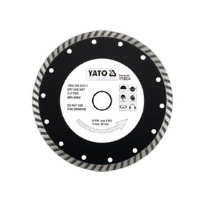 Lame de scie diamantée Yato 110 mm segmentée pour la découpe de marbre et de carreaux de céramique, utilisation à sec et à l'eau - Product Image 1