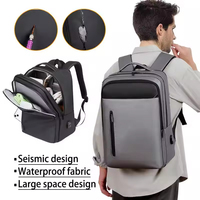 Sac à dos pour ordinateur portable multifonctionnel personnalisable en stock, logo personnalisé, grande capacité, extension pour ordinateur portable, pour hommes