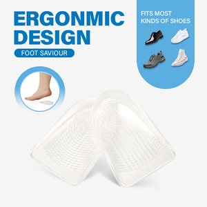 Gel y tế gót chân ly thân thiện với môi bền đệm chèn miếng đệm giảm đau plantar Fasciitis gót chân spurs Giày Achilles điều trị - Product Image 6