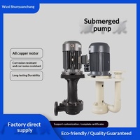 Pompe verticale submersible OEM résistante aux acides et aux alcalis, anti-corrosion, pour desulfuration, à circulation externe, en PP, 5 CV