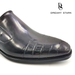 Zapatos de Vestir Formales para Hombre, Estilo Slip-On, Hechos a Mano por Dreamy Stark, de Cuero Vacuno Genuino Negro, para Bodas, Oficina, Invierno, Casuales, para Caminar - Product Image 4
