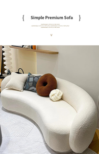 Scandinavian Moon Curved <strong>Sofa</strong> Semi Circular Luxury <strong>Sofa</strong> Home Residential Lodging Apartment Office Reception Small Household - Product Image 6
