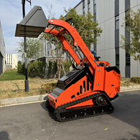 Pengiriman Gratis Mini Skid Steer Loader EPA Euro 5 CE Hydraulic Compact Track Loader untuk Pertanian dan Konstruksi