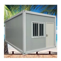 Conteneur de bureau modulaire préfabriqué de 20 pieds, maisonnette prête à être expédiée, bureau portable, pod détachable, maison