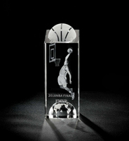 Trophée de football en cristal K9, design ballon de football, personnalisé, écologique, poli, coupe de récompense sportive, tournoi, championnat, équipe