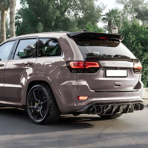 Spoiler de coffre arrière Jeep, noir piano, texture carbone, ABS, type ducktail, pour Grand Cherokee 2012-2021 - Product Image 3