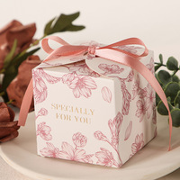 Boîte de dragées de mariage à motif floral, boîtes à bonbons pour mariage