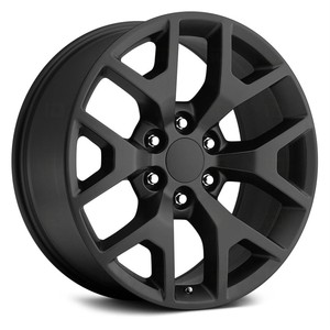 Rueda Forjada <span class=keywords><strong>de</strong></span> 22 y 24 Pulgadas con Diseño <span class=keywords><strong>de</strong></span> Copo <span class=keywords><strong>de</strong></span> Nieve para GMC Denali <span class=keywords><strong>Sierra</strong></span> |   Rin Negro Brillante <span class=keywords><strong>de</strong></span> Alta Resistencia 6x139.7 - Product Image 1