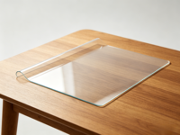 Housse de table en verre souple TPU non toxique, protection imperméable pour plateau de table
