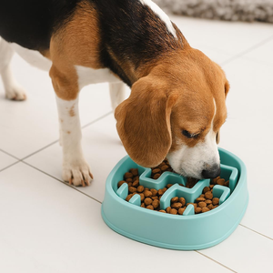 OEM Dog Slow Food Bowl Anti-Choking Puzzle <b>Feeders</b> Dish for Dogs Neck Protection <b>Cats</b> Silicone Pads Pet Dog Slow Food Bowl - Product Image 1
